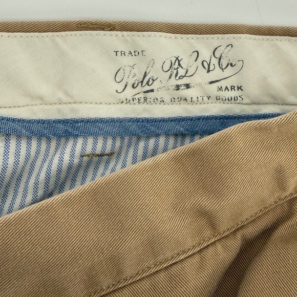 Polo Ralph Lauren Classic Fit Chino Pants Bundle Mens 50x26 Brown Tan Cotton - Picture 12 of 15